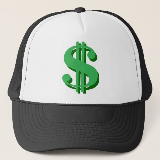 Casquette symbole dollar de $ (Devant)