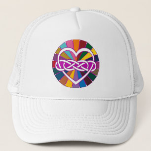 Casquette Symbole double Infinité Coeur brillant coloré