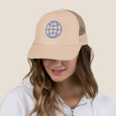 Casquette Symbole du monde - Bleu bébé (En situation)