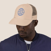 Casquette Symbole du monde - Bleu bébé (En situation)