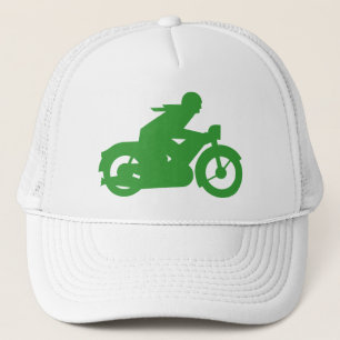Casquette Symbole moto vert