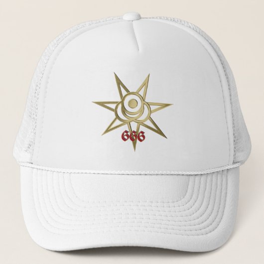 Casquette Symbole occulte septagram (Devant)