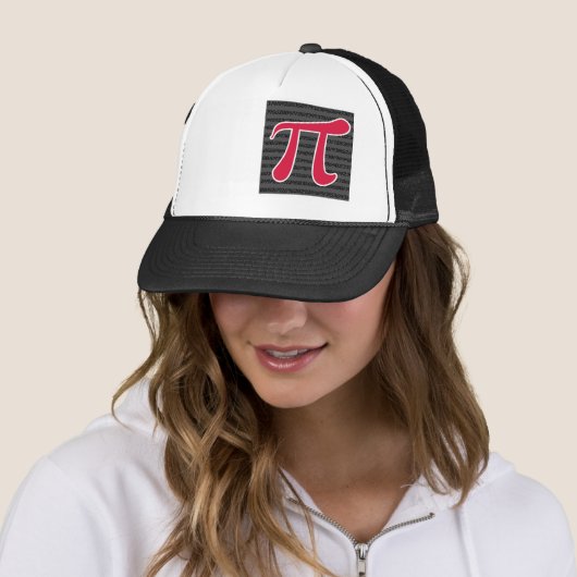 Casquette SYMBOLE Pi Rouge Crimson (En situation)