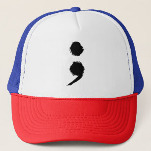 Casquette Symbole point-virgule Mois de la sensibilisation à