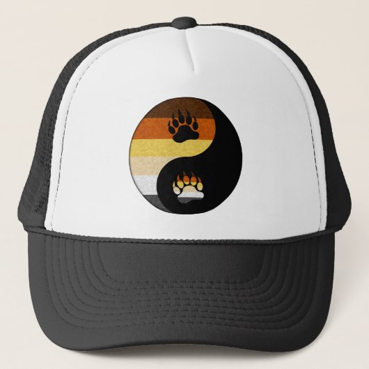 Casquette Symbole Yin et Yang de la Fierté de l'ours gaie da (Devant)