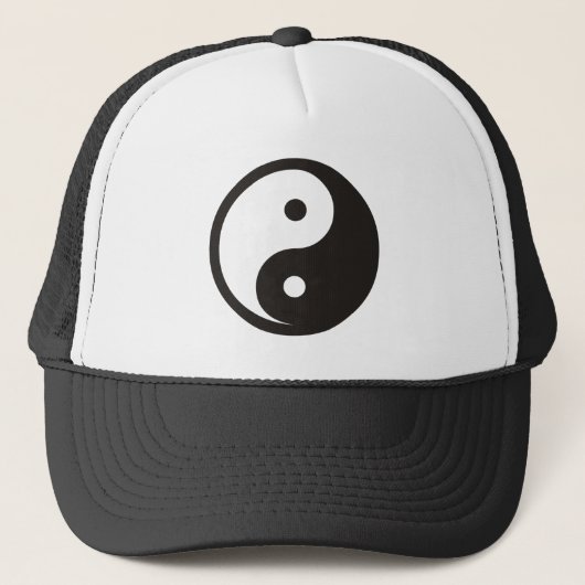 Casquette Symbole Yin Yang - tatouage solide (Devant)