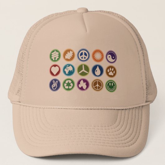 Casquette Symboles écologiques (Devant)