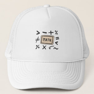 Casquette Symboles mathématiques pour les élèves et les pare