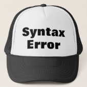 Casquette Syntax Error cap (Devant)
