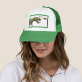 Casquette T-Rex Dinosaur Boop Tyrannosaurus Baseball Vert (En situation)