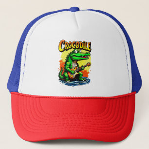 Casquette T-Shirt Crocodile amusant : Graphisme Guitare