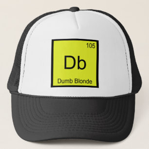Casquette T-Shirt Db - Symbole d'élément chimique pour blond