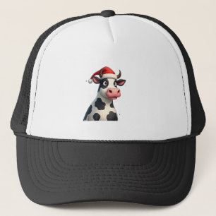 Casquette T-Shirt de Noël Pop Art Vache Colorée (1)