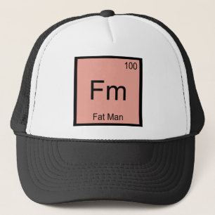 Casquette T-Shirt Fm - Symbole de l'élément chimique Fat Man