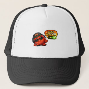 Casquette T-shirt « Funny Bro Mode On » Personnage animé m