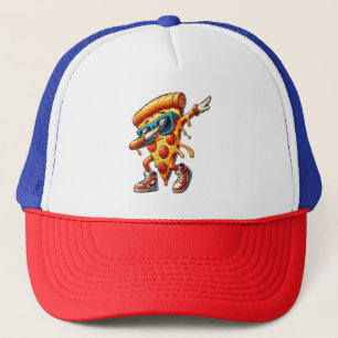 Casquette T-shirt graphique amusant tranche de pizza Dabbing