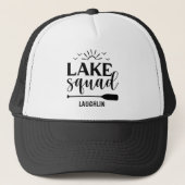 Casquette T-Shirt Lake Squad Vibes Vacances Camping Caravane (Devant)