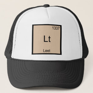 Casquette T-Shirt Lt - Symbole d'élément de chimie drôle Lee