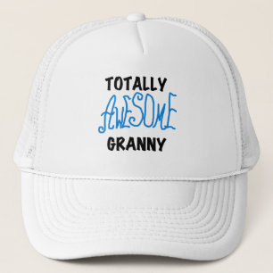Casquette T-shirts bleus et cadeaux de mamie totalement