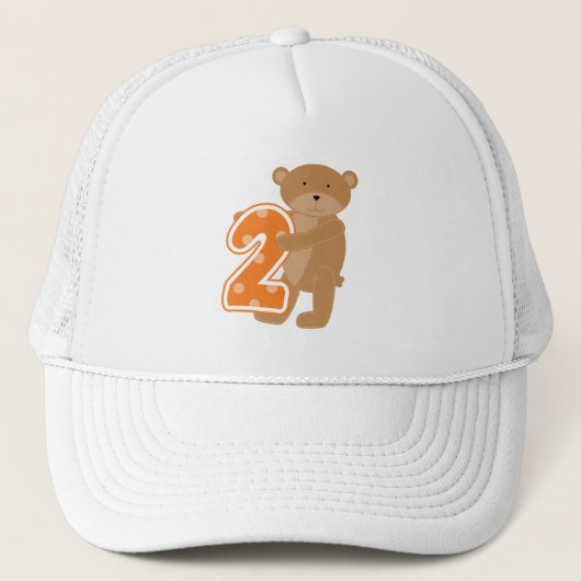 Casquette T-shirts et cadeaux de 2e anniversaire de l'ours (Devant)