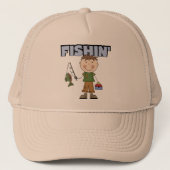 Casquette T-shirts et cadeaux de garçon de Fishin (Devant)