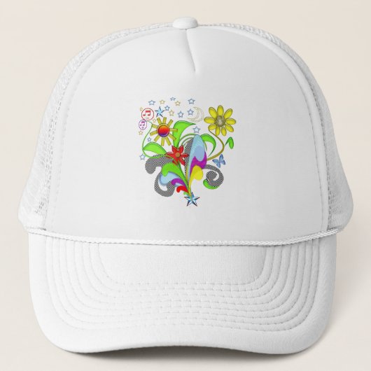 Casquette T-shirts et cadeaux Fleurs et Fils (Devant)