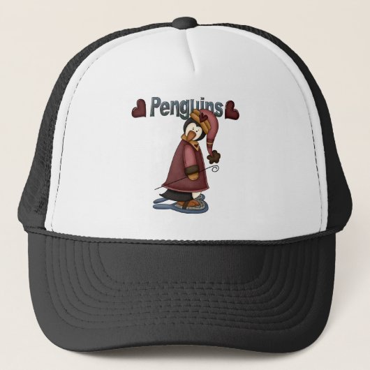 Casquette T-shirts et cadeaux Penguin en raquettes (Devant)