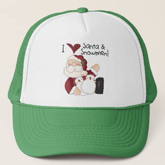 Casquette T-shirts et cadeaux père Noël et Snowmen (Devant)
