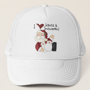 Casquette T-shirts et cadeaux père Noël et Snowmen