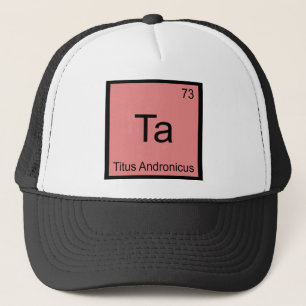 Casquette Ta - Titus Andronicus Symbole de l'élément chimiqu