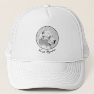 Casquette Tableau Dogo Argentino - Art Chien original