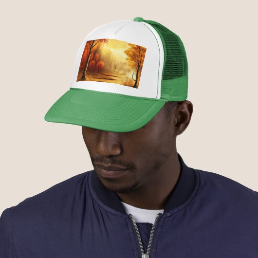 Casquette Tableau Paysage Automne-87546 (En situation)