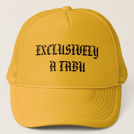 casquette tabou - customisé (Devant)