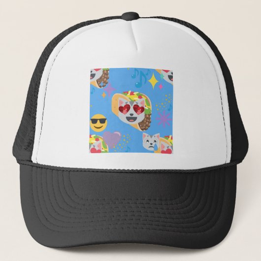Casquette taco cat emoji (Devant)