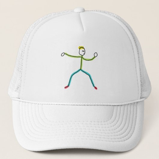 Casquette Tai Chi Stickman (Devant)