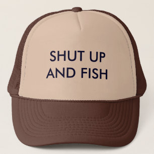 Casquette Tais-toi et pêchez
