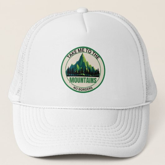 Casquette Take Me To The Mountains Trucker Hat | Hiking Cap (Devant)
