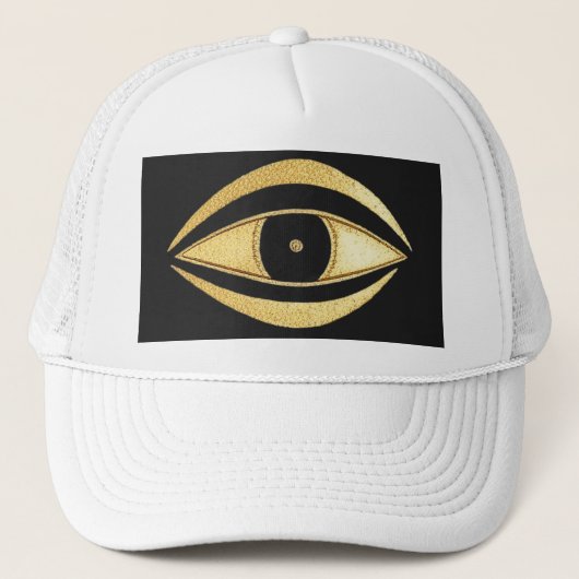 Casquette Talisman Mauvais Œil Doré (Devant)