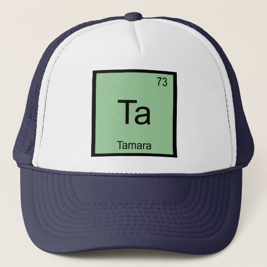 Casquette Tamara Nom Chimie Élément Tableau Périodique (Devant)