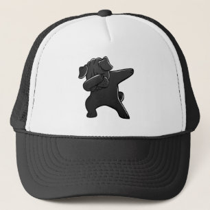 Casquette Tamponner noir drôle de carlin