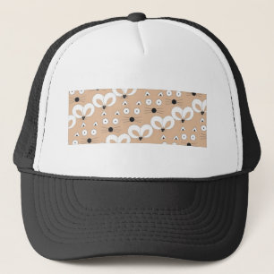 Casquette Tan de motif de chat et de souris