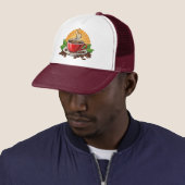 Casquette Tasse à café rouge (En situation)