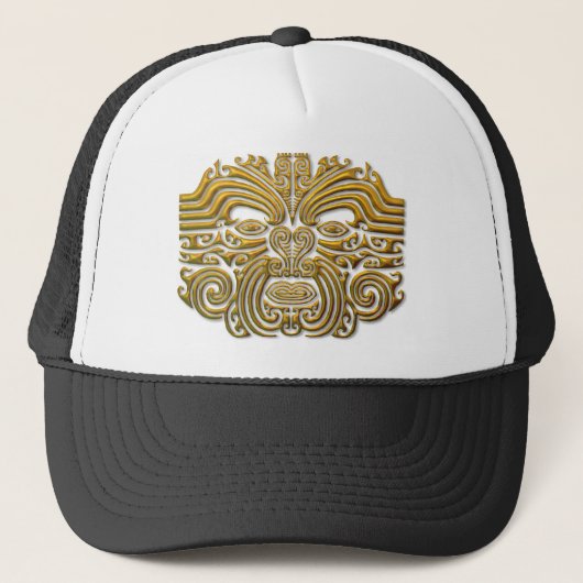Casquette Tatouage Maori - Or (Devant)