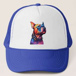 Casquette Taureau coloré Terrier Conception Cyberpunk,