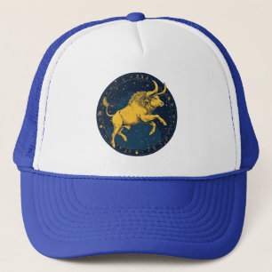 Casquette Taureau doré par signes du zodiaque astrologique