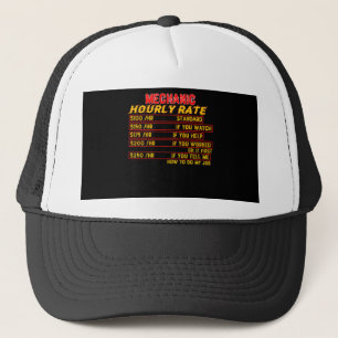Casquette Taux horaire mécanique