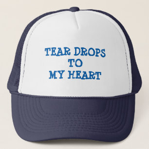 Casquette Tear Drops To My Heart Trucker Chapeau