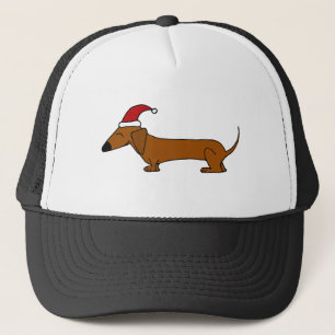 Casquette Teckel drôle dans la bande dessinée de Noël de