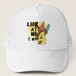 Casquette Teddy Bear I'm 4 Anniversaire Tshirts and Gifts