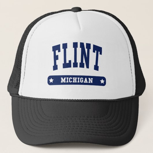 Casquette tee - shirts de style du Flint Michigan College (Devant)